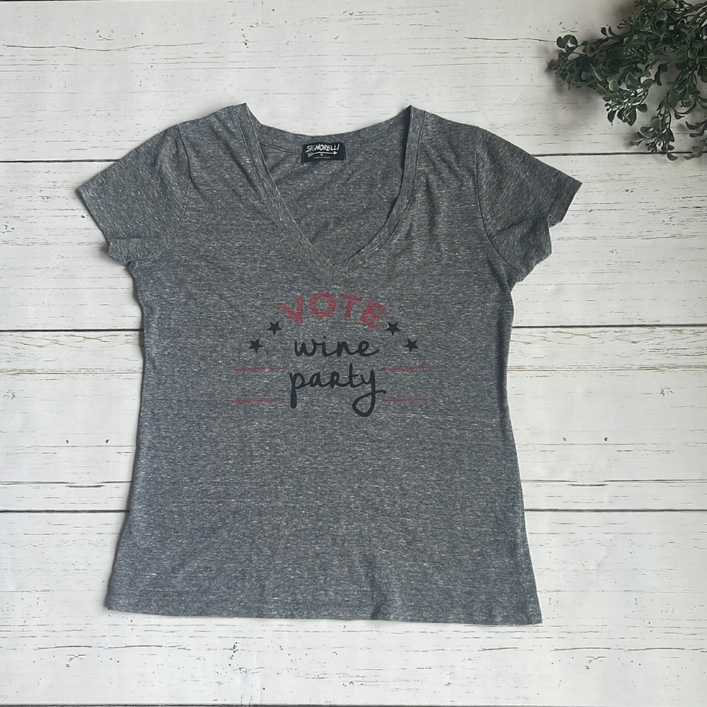 Sigorelli Vote Wine Party Short Sleeve Tee